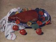 Felix Vallotton Still life with Ham and Tomatoes France oil painting artist
